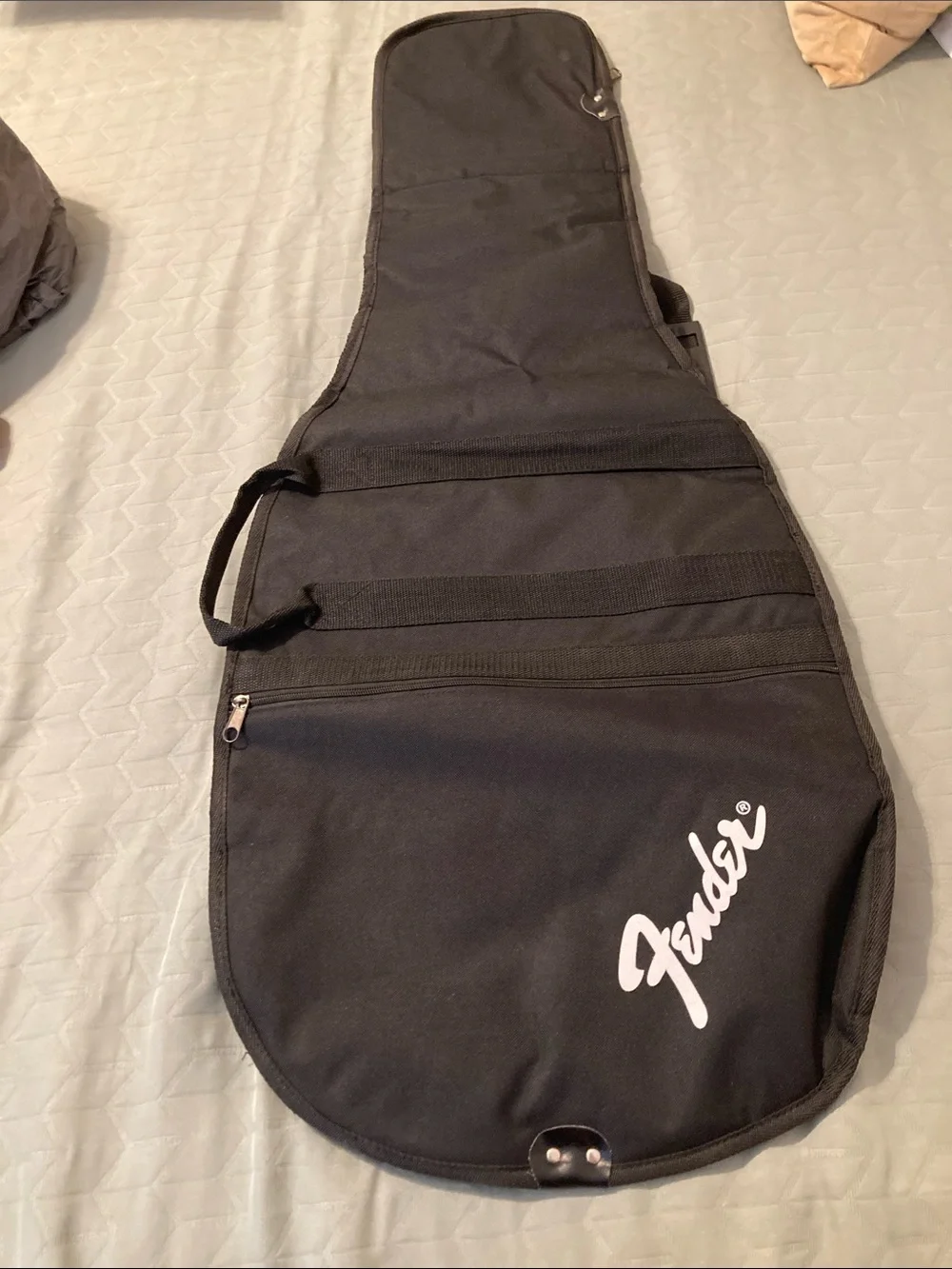 Fender Black electric Guitar Gig Bag with White Logo